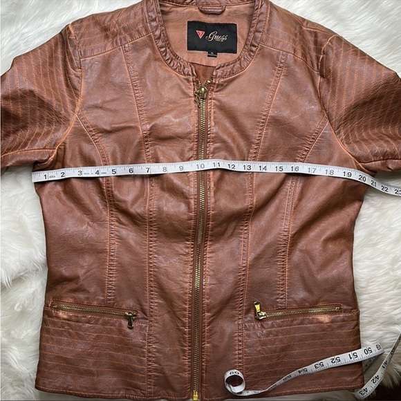 Guess Jeans faux, Motto leather jacket, size extra large, excellent condition. - Picture 2 of 5